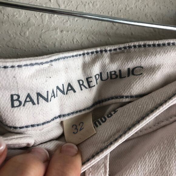 Banana Republic White Jeans relaxed trouser size 32 - Picture 4 of 9